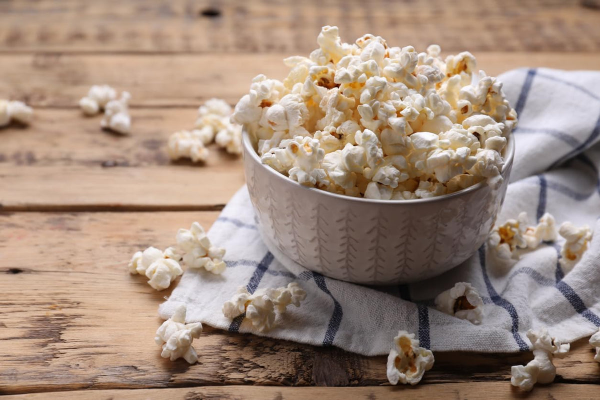 Freshly popped Olde World Popcorn snack perfect for gatherings