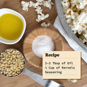 Ready-to-pop Olde World Popcorn kernels ready for quick popping