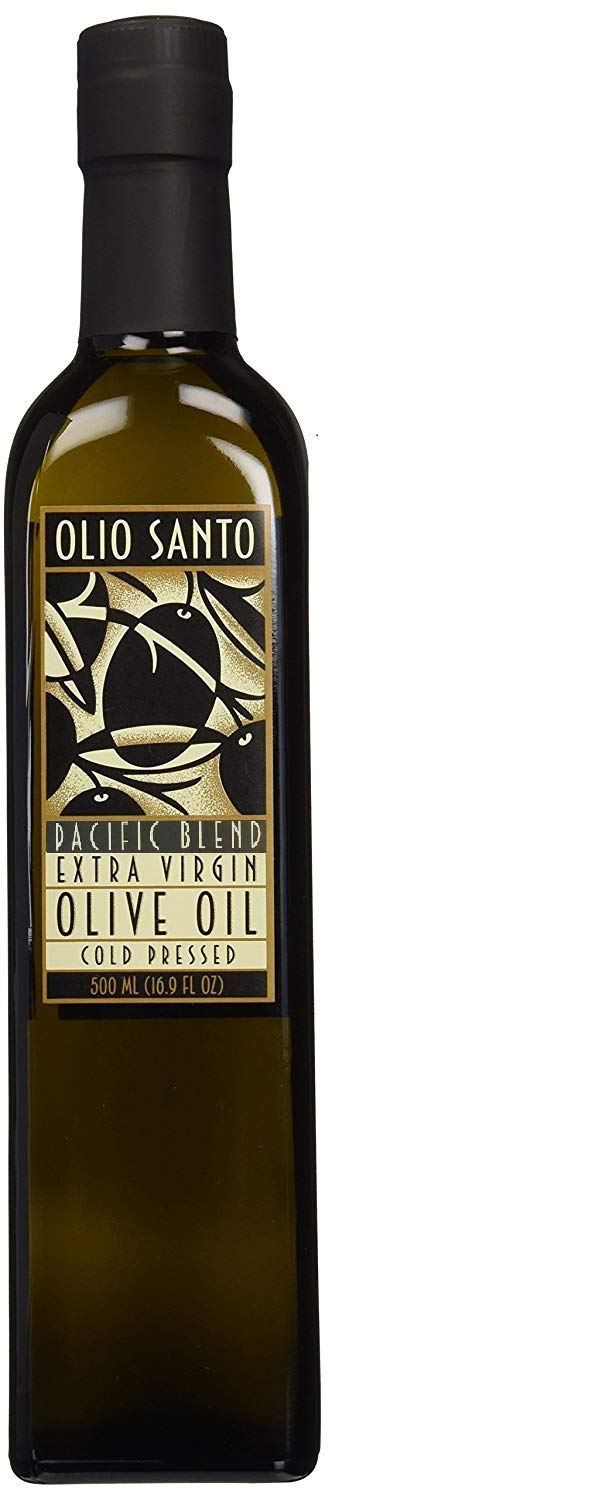 Olio Santo California Extra Virgin Olive Oil bottle for dressings and cooking