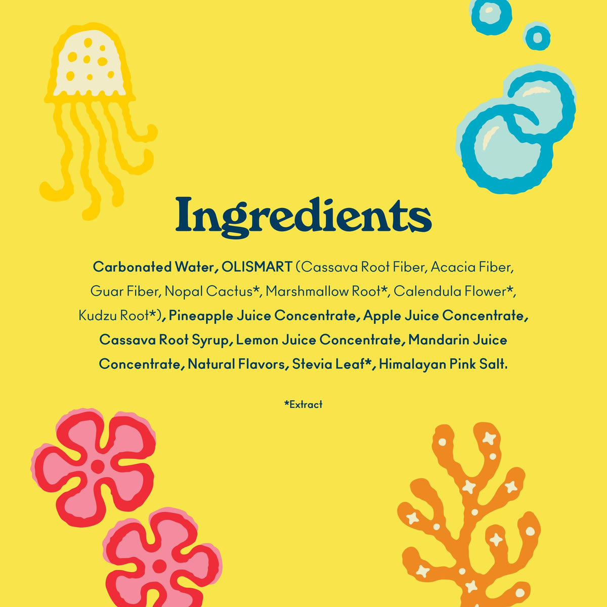 OLIPOP SpongeBob Pineapple Paradise non-GMO gluten-free badge on can