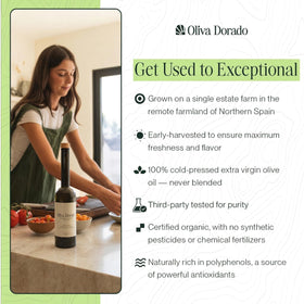 Oliva Dorado artisan packaging reflects premium craftsmanship.