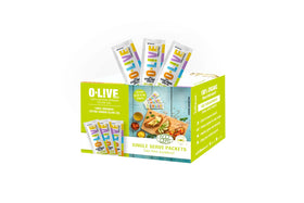 O-Live & Co premium olive oil packets for meal prep and on-the-go freshness.