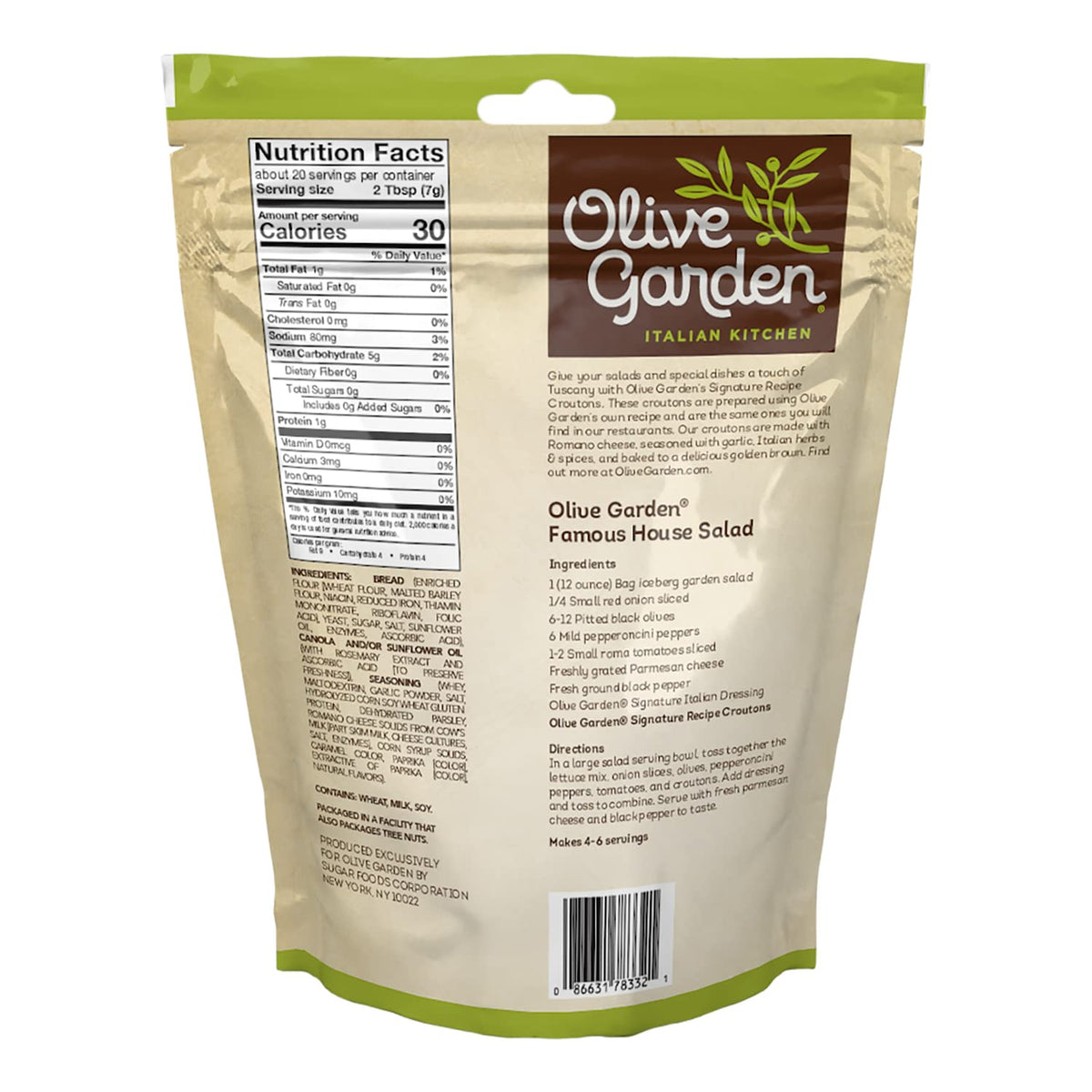 Olive Garden Garlic & Romano Croutons golden-brown bites ideal for soups and salads