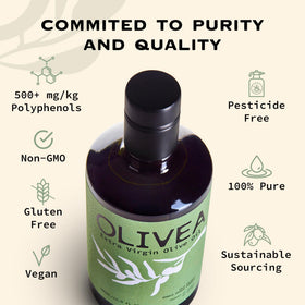 OLIVEA olive oil drizzle invites finishing, dressing, or dipping to savor flavor