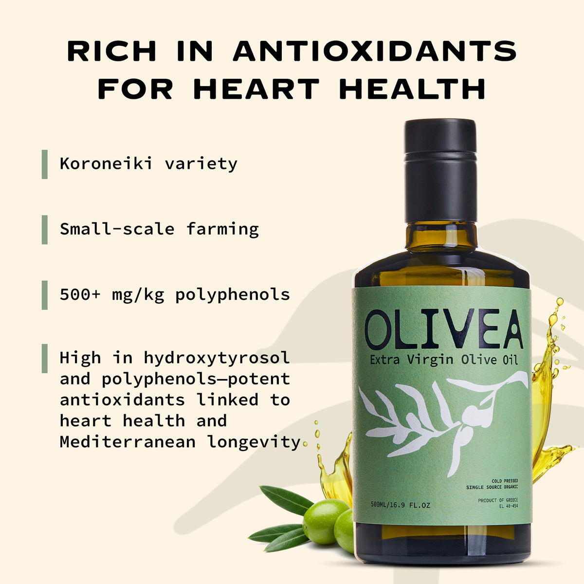 OLIVEA olive oil glass bottle preserves purity and aroma with sustainable packaging