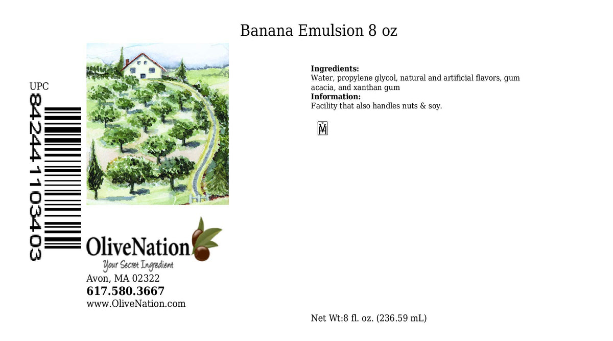 OliveNation Banana Emulsion being mixed into batter for even texture