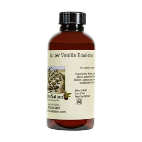 OLIVENATION Butter Vanilla Emulsion bottle for baking flavor retention