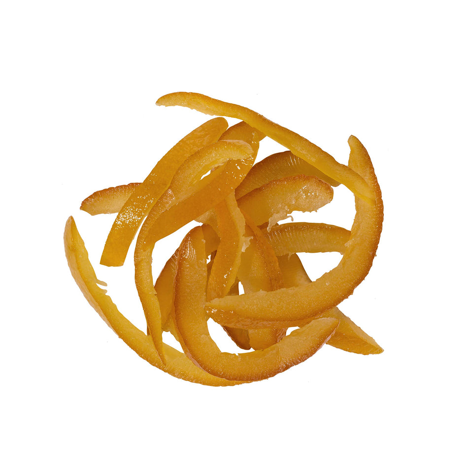OliveNation Candied Orange Peel Slices ideal for baking and snacking.