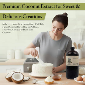 OLIVENATION Coconut Extract in muffins adds coconut depth to baked goods.