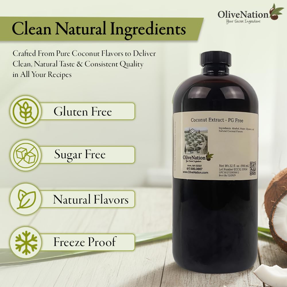 OLIVENATION Coconut Extract demonstrates bake and freeze-proof performance in desserts.