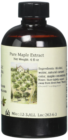 OLIVENATION maple flavoring bottle pour enhances cookies and frostings with rich maple aroma.