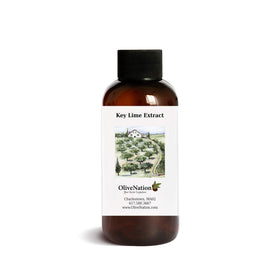 OLIVENATION Pure Keylime Extract pour; versatile for dressings and desserts.