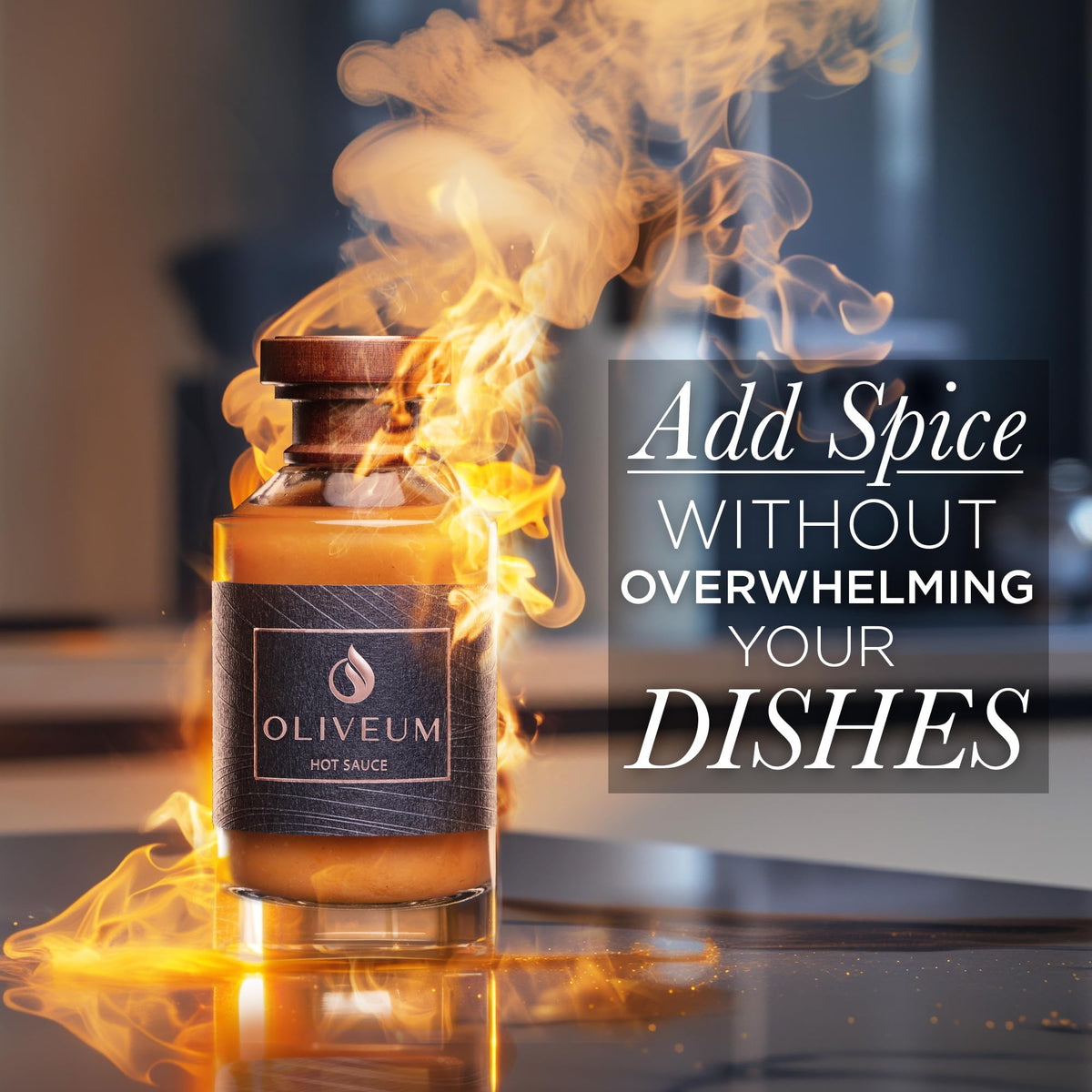 Oliveum hot sauce gift packaging signals premium culinary gift.
