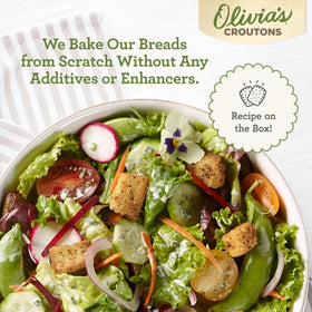 Olivia's Gluten Free Croutons soup-and-salad croutons offer crunch straight from the box