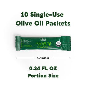 Olizzi cold-pressed olive oil sachet ideal for cooking and finishing with precision.