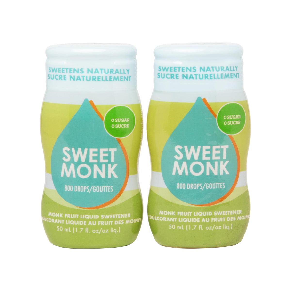 OLÜ NATURALS SweetMonk bottle drops for zero-calorie sweetness in beverages.