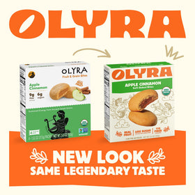 Olyra ancient grains vegan bar visual emphasizing high fiber and plant-based nutrition.