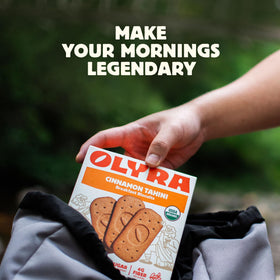 Olyra biscuits plated as a nutritious morning snack
