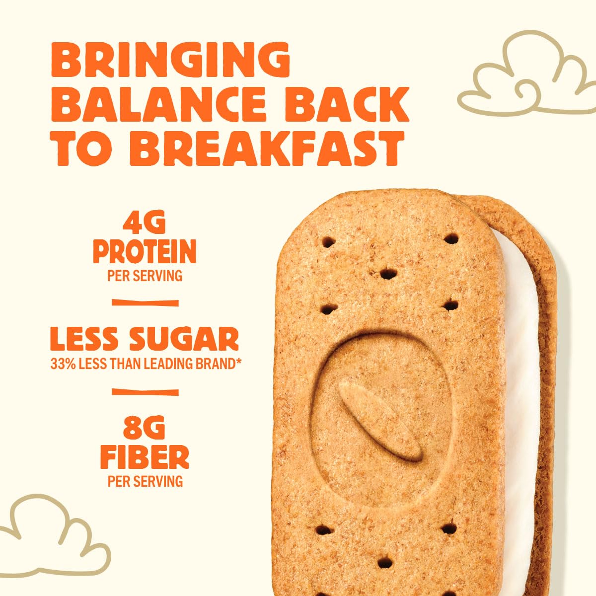 Olyra Plant-based protein 5g per serving, a satisfying start to the day.