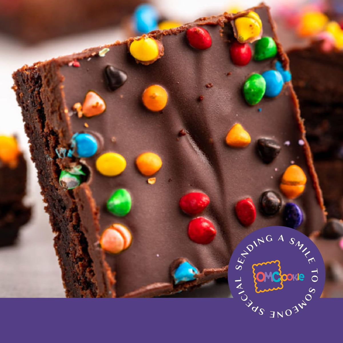 OMCookie congrats brownies individually wrapped preserve freshness during shipping.