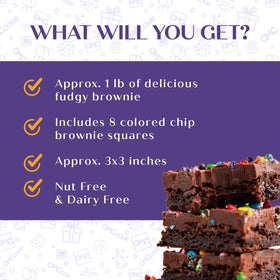 OMCookie congrats brownies kosher-certified for compliant gifting.