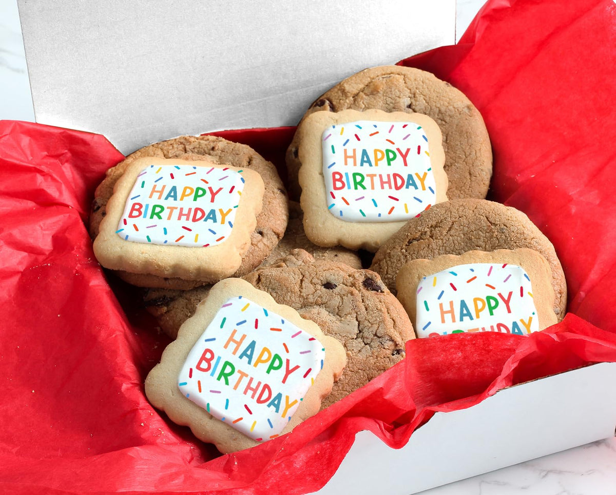 OMCookie Decorated Sugar Birthday Cookies – festive cookies ideal for parties