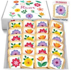OMCookie Summer Sunflower Daisy cookies, individually wrapped, ships safely with bubble wrap protection.