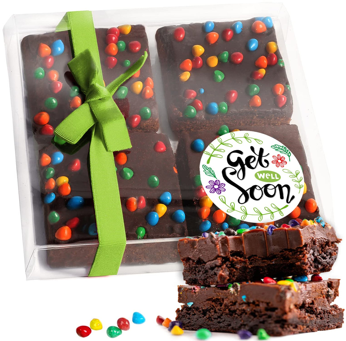 OMCookie Get Well Basket brownies box, inviting and comforting for a thoughtful gift
