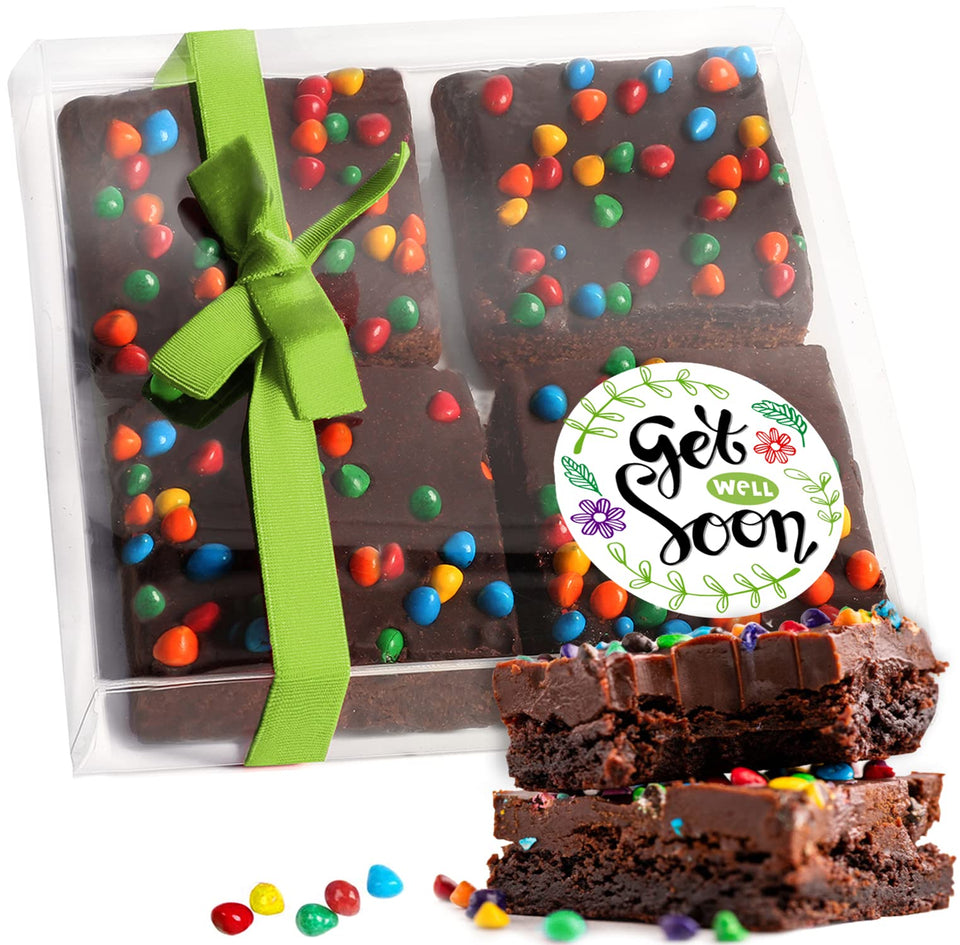 OMCookie Get Well Basket brownies box, inviting and comforting for a thoughtful gift