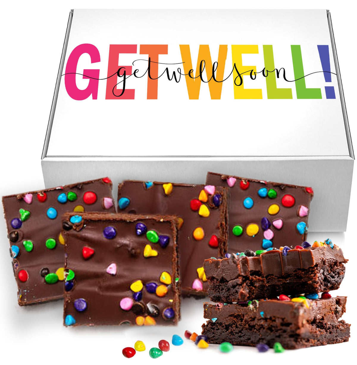 OMCookie Get Well Soon basket with brownies and cookies for a comforting post-surgery treat.