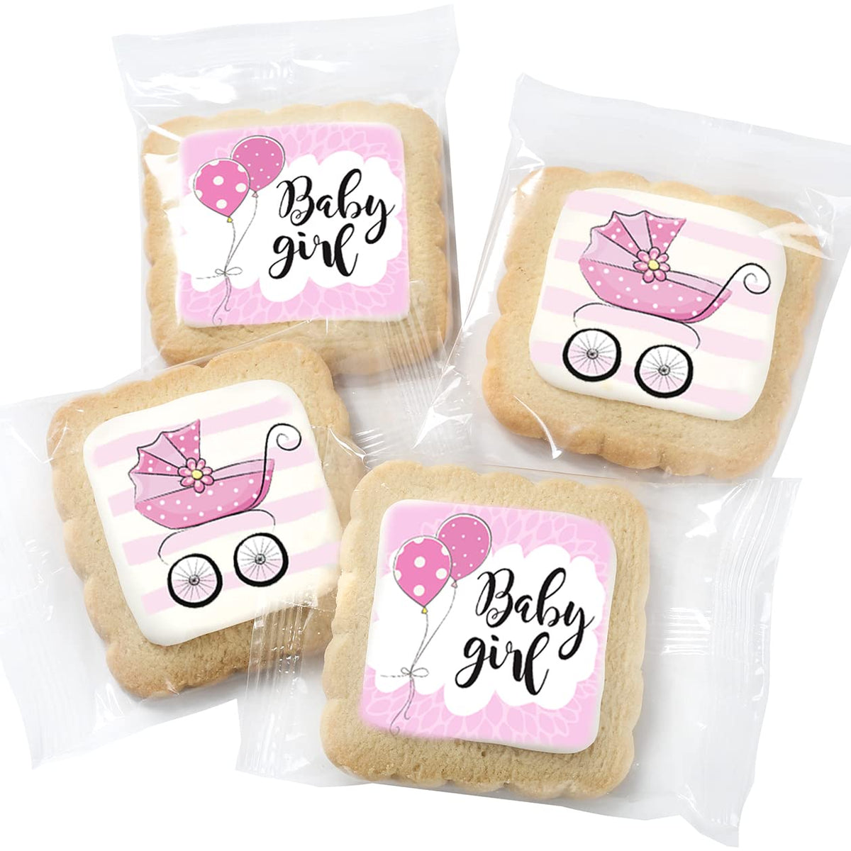 OMCookie sugar cookies arranged for dessert table and party favors