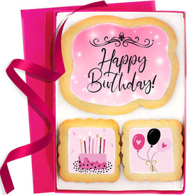 OMCookie Happy Birthday cookies with fresh ingredients, ideal for gifting.