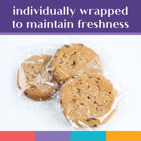 OMCookie Happy Birthday Cookies tin with cookies wrapped individually for freshness.