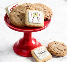 Individually wrapped cookies ensuring freshness for gifting.
