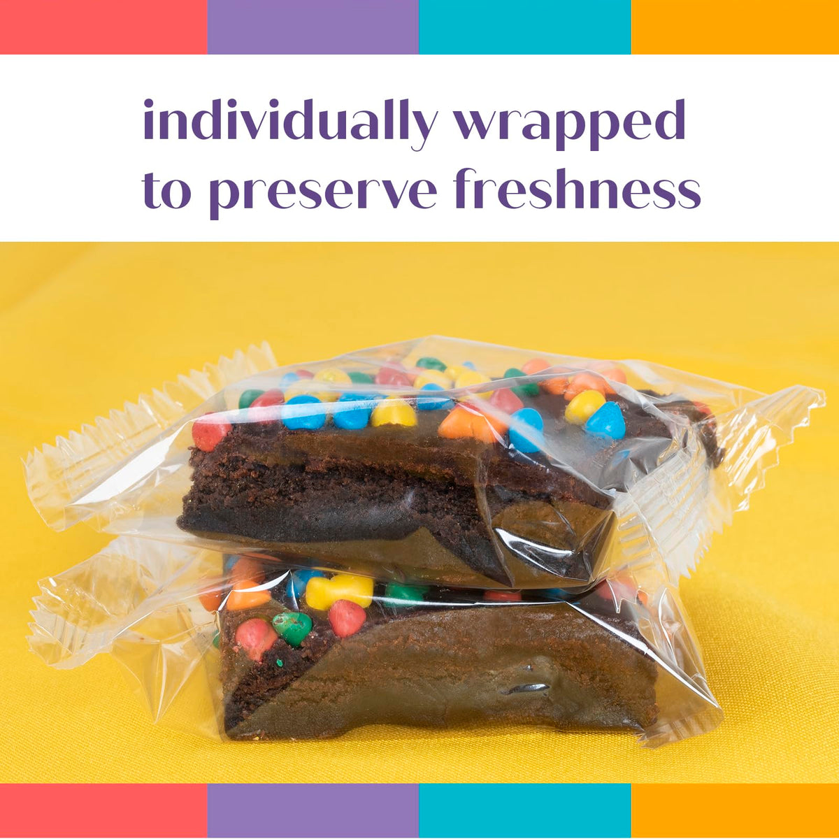 OMCookie individually wrapped treats ensure freshness during transit.
