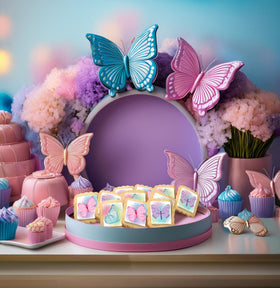 Kosher dairy OU-D certified butterfly cookies