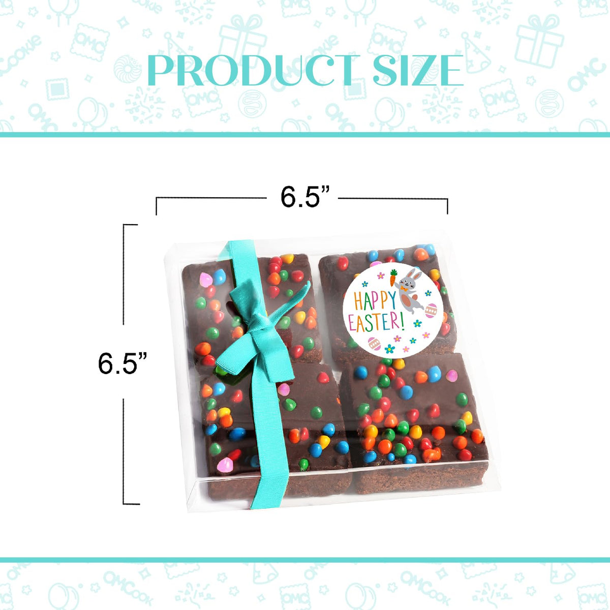 OMCookie packaging details showing gift-ready presentation