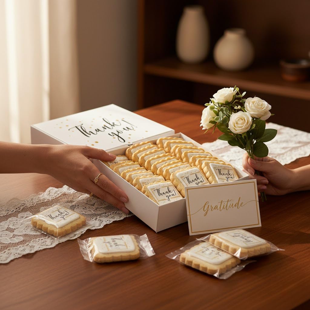 OMCookie sweet table treats in gold-black as premium dessert accents