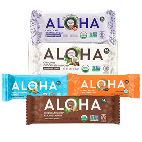 OMNICOAST GOODS Aloha protein bars 12-pack on display for on-the-go nutrition