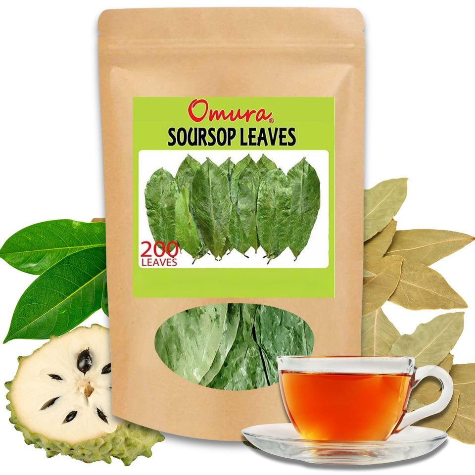 Omura dried soursop leaves bulk 3.5oz for brewing fragrant tea.