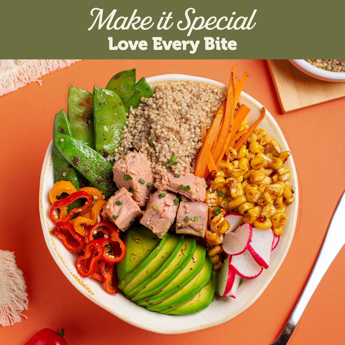 ONBOARD tuna ingredients label notes simple, gluten-free, non-GMO ingredients.