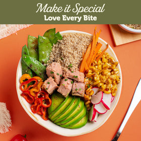 ONBOARD tuna ingredients label notes simple, gluten-free, non-GMO ingredients.