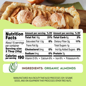 Once Again Almond Butter creamy texture, perfect for spreading on bread or fruit.