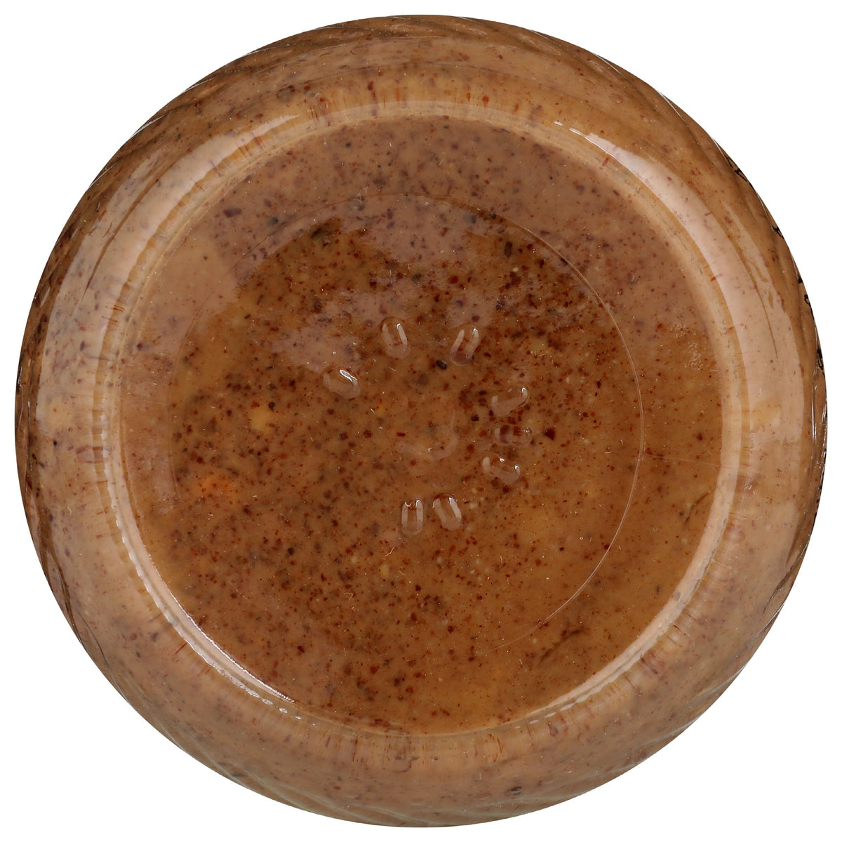 Recyclable glass jar with Once Again almond butter