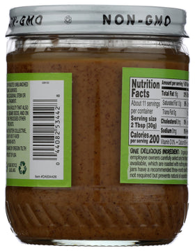 Once Again Organic Smooth Almond Butter spread on toast, showcasing creamy consistency