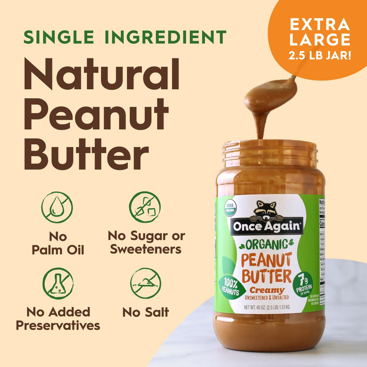 Spreadable Once Again peanut butter on toast for quick, satisfying breakfasts.
