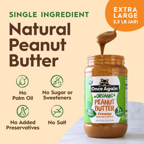 Spreadable Once Again peanut butter on toast for quick, satisfying breakfasts.