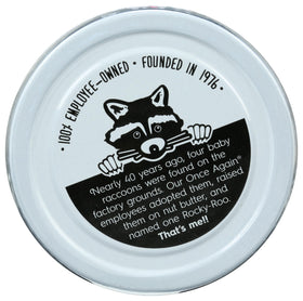 Once Again glass jar label showcases certifications and clean branding