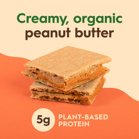 Once Again organic graham crackers paired with creamy peanut butter.