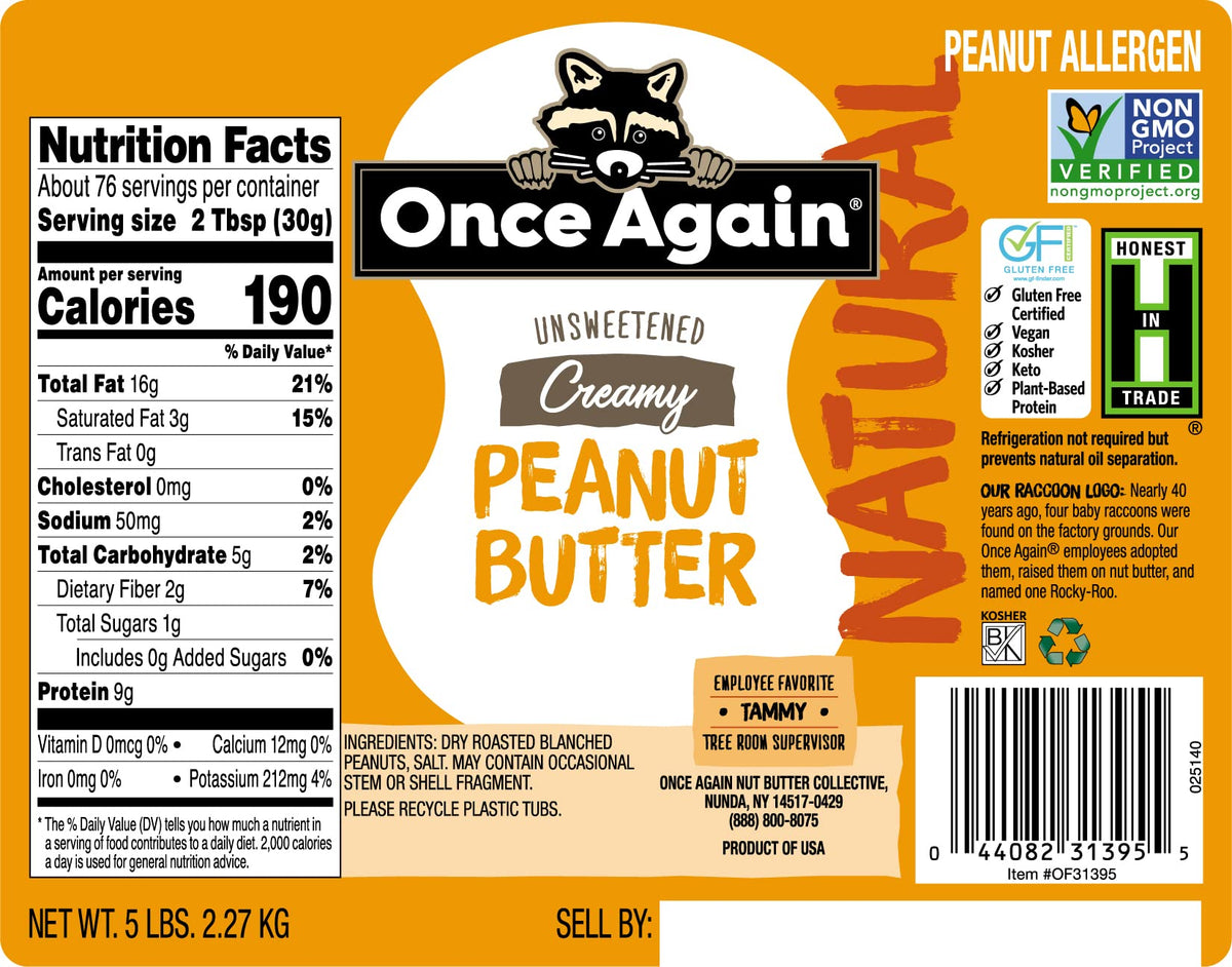 Once Again peanut butter sourcing view highlighting ethically sourced peanuts for clean, gluten-free protein.